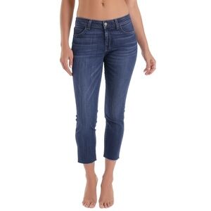 SIWY Jeans Womens‎ Size 29 Blue Cropped Raw Hem Lightweight Embroidered